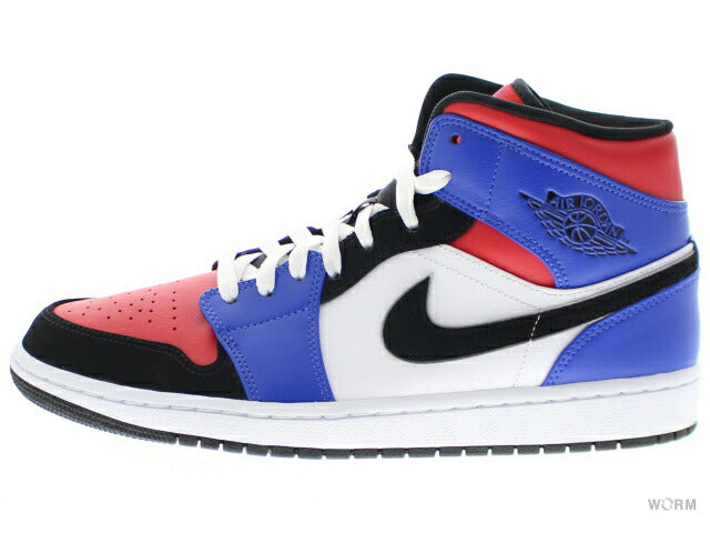 AIR JORDAN 1 MID 554724-124 white/black-hyper royal Air Jordan Mid [DS