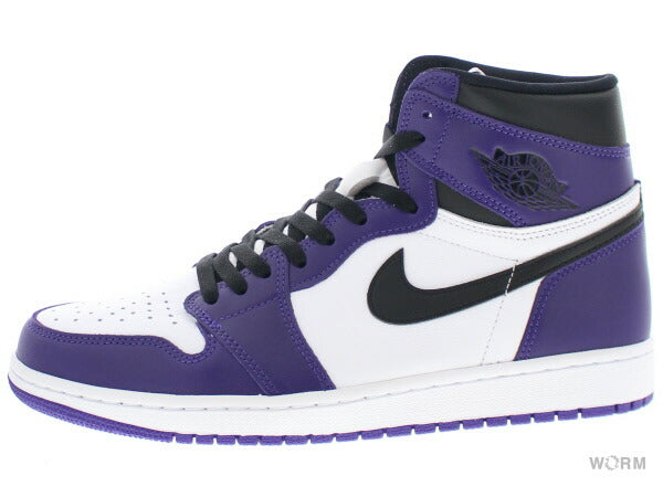 AIR JORDAN 1 RETRO HIGH OG 555088-500 court purple/black-white