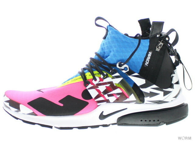 NIKE AIR PRESTO MID / ACRONYM ah7832-600 racerpink/black-photo blue Ni