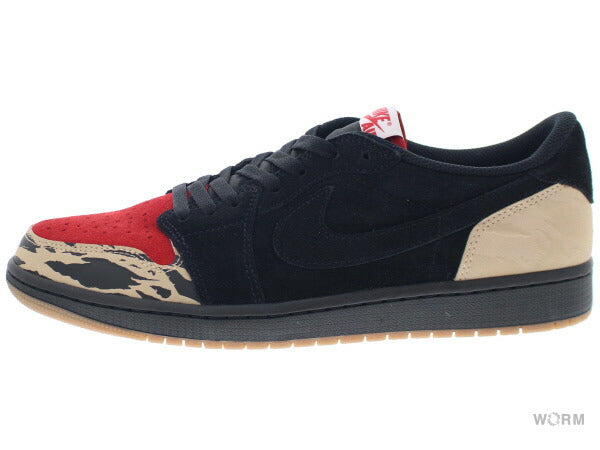 25.5cm AIR JORDAN 1 RETRO LOW OG SP DN3400-001 black/sport red-desert