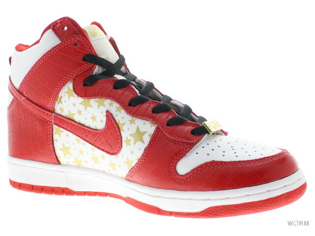 【US9】 NIKE SB DUNK HIGH PRO SB SUPREME RED STARS 307385-161 【DS】