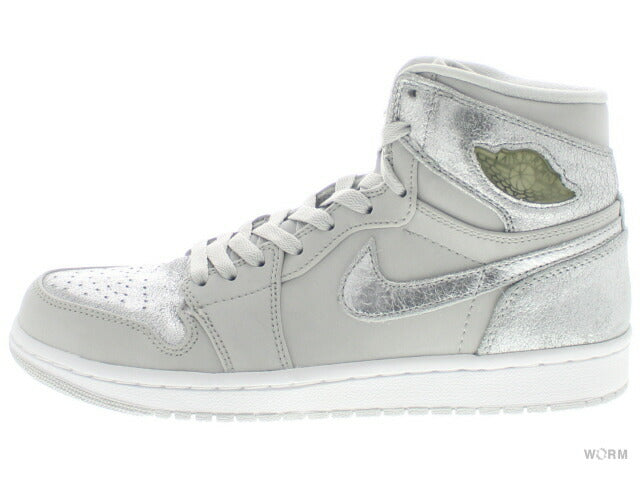 [US8.5] AIR JORDAN 1 RETRO HI SILVER SILVER ANNIVERSARY 396009-001 [DS]