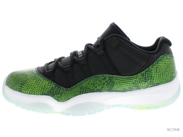 [US8] AIR JORDAN 11 RETRO LOW GREEN SNAKESKIN 528895-033 [DS]