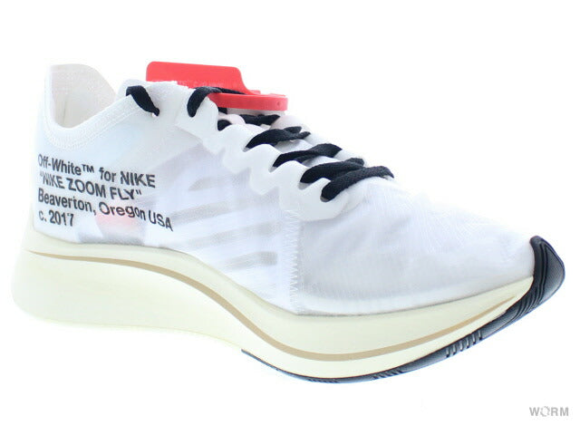 【US8】 NIKE THE 10:ZOOM FLY OFF-WHITE AJ4588-100 【DS】