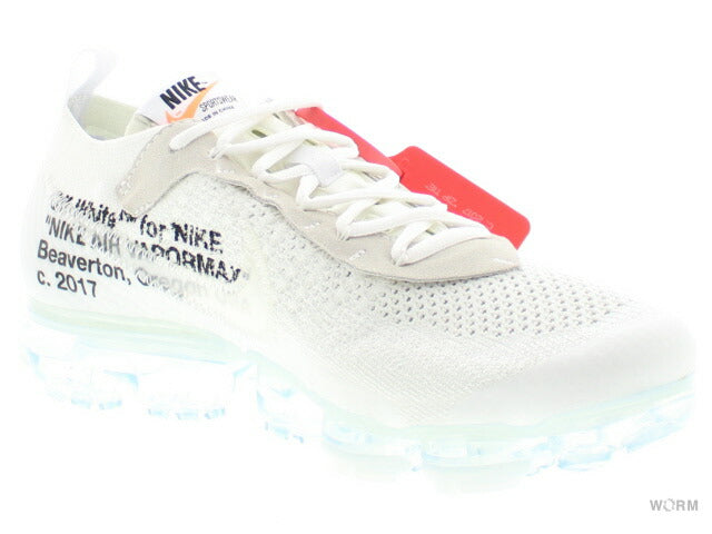 [US8.5] NIKE THE 10: AIR VAPORMAX FK OFF WHITE WHITE AA3831-100 [DS]