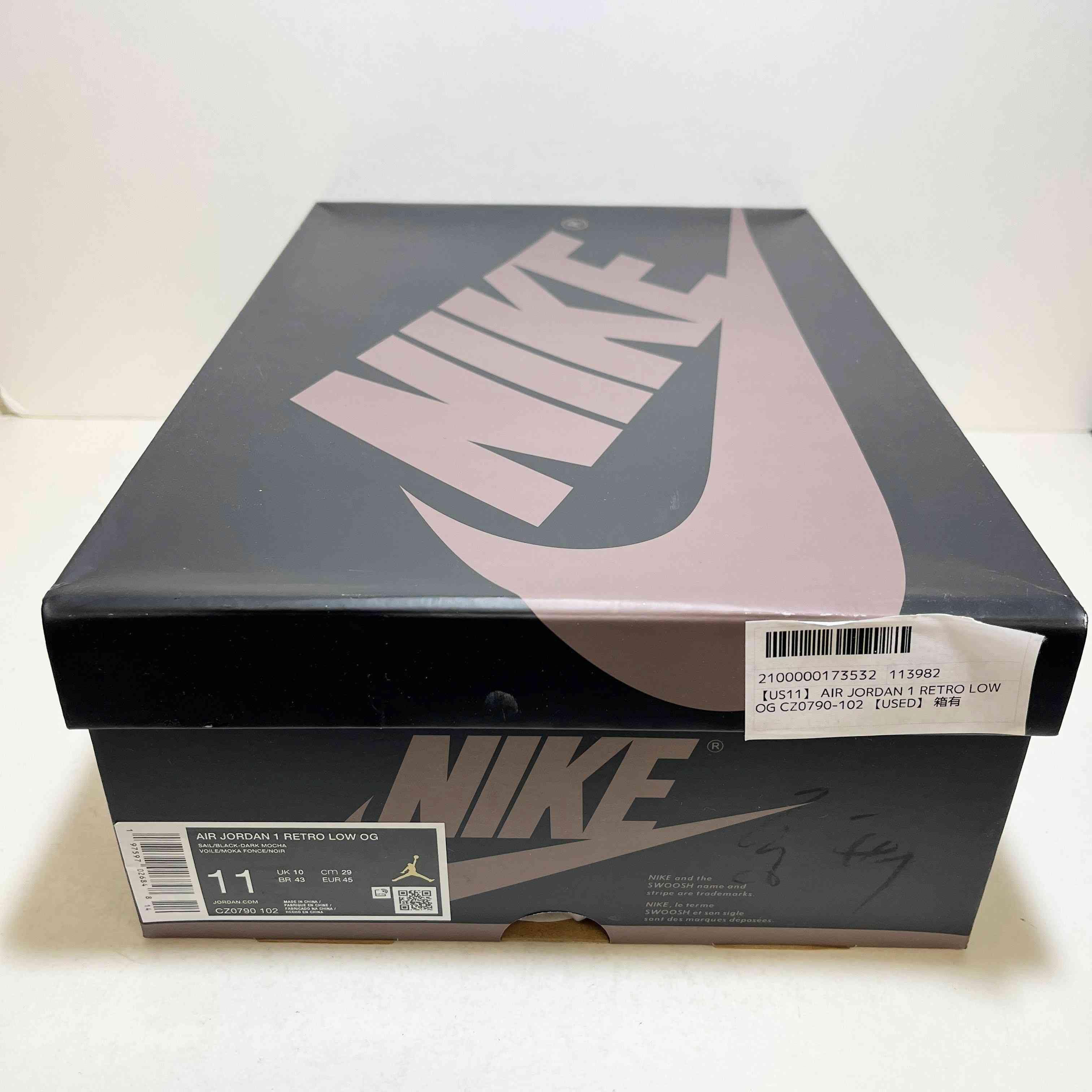 【US11】 AIR JORDAN 1 RETRO LOW OG CZ0790-102 【USED】