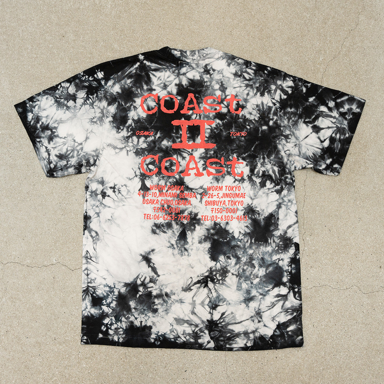 WORM Coast 2 Coast Tie-Dye Tee M