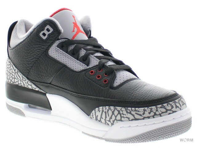 【US8】 AIR JORDAN 3 RETRO OG Black Cement 854262-001 【DS】