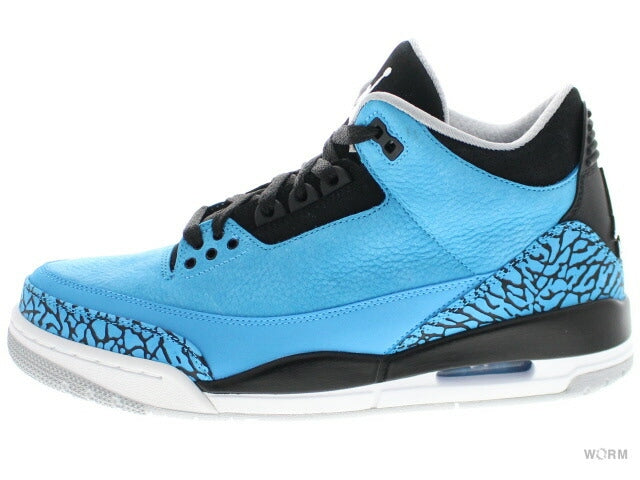 【US9】 AIR JORDAN 3 RETRO POWDER BLUE 136064-406 【DS】-WORM OSAKA-WORM TOKYO WEB STORE-100% Authentic Sneakers
