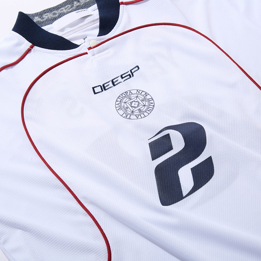 Diaspora skateboards YE PEEPS Football Top White | WORM TOKYO WEB