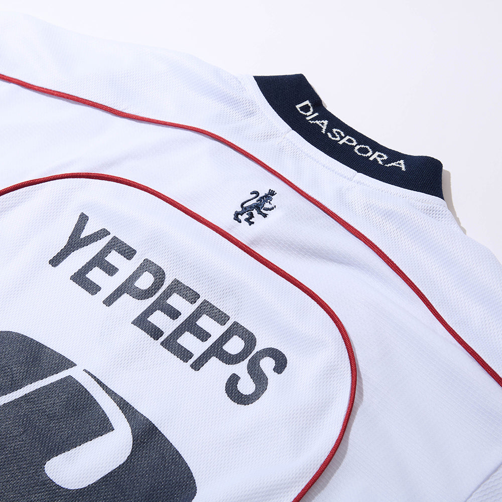 Diaspora skateboards YE PEEPS Football Top White | WORM TOKYO WEB