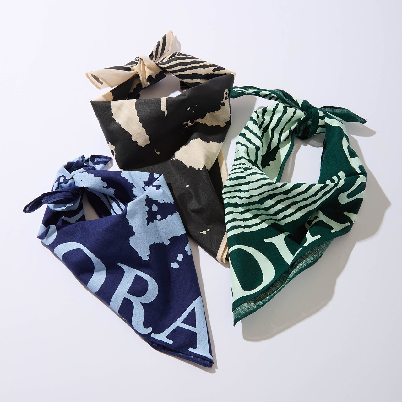 Diaspora skateboards All Eyes On Me Bandana Green | WORM