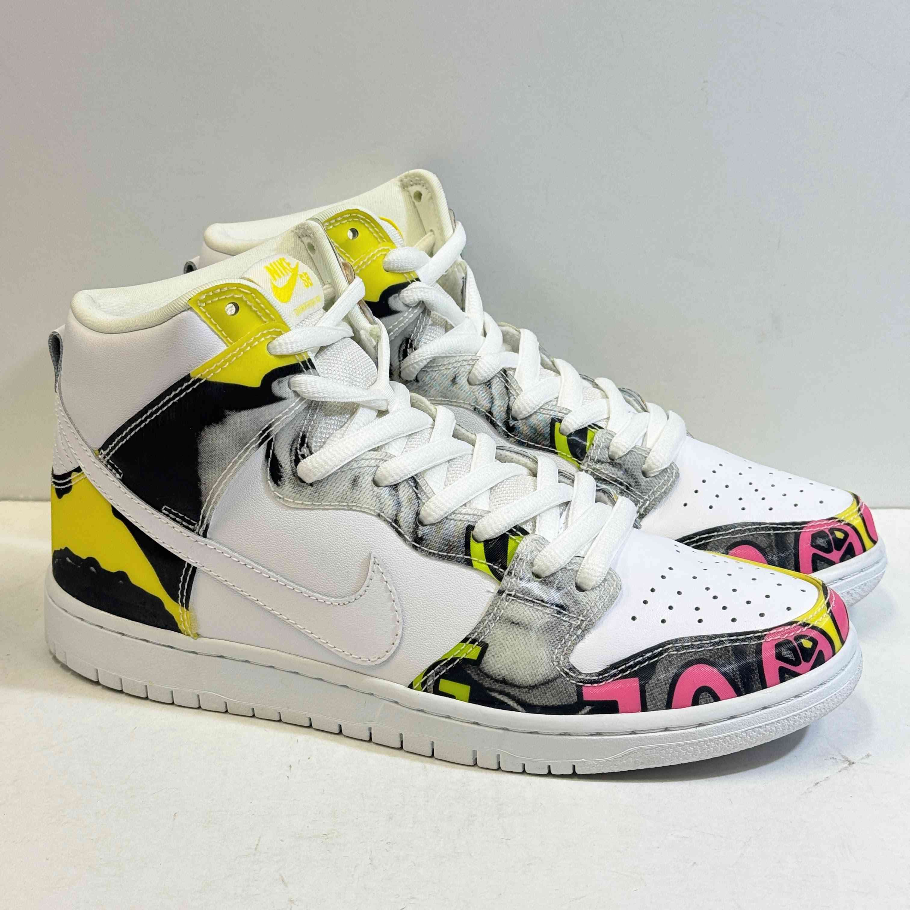 【US9.5】 NIKE SB DUNK HIGH PRM DLS SB QS DE LA SOUL 748751-177 【USED】