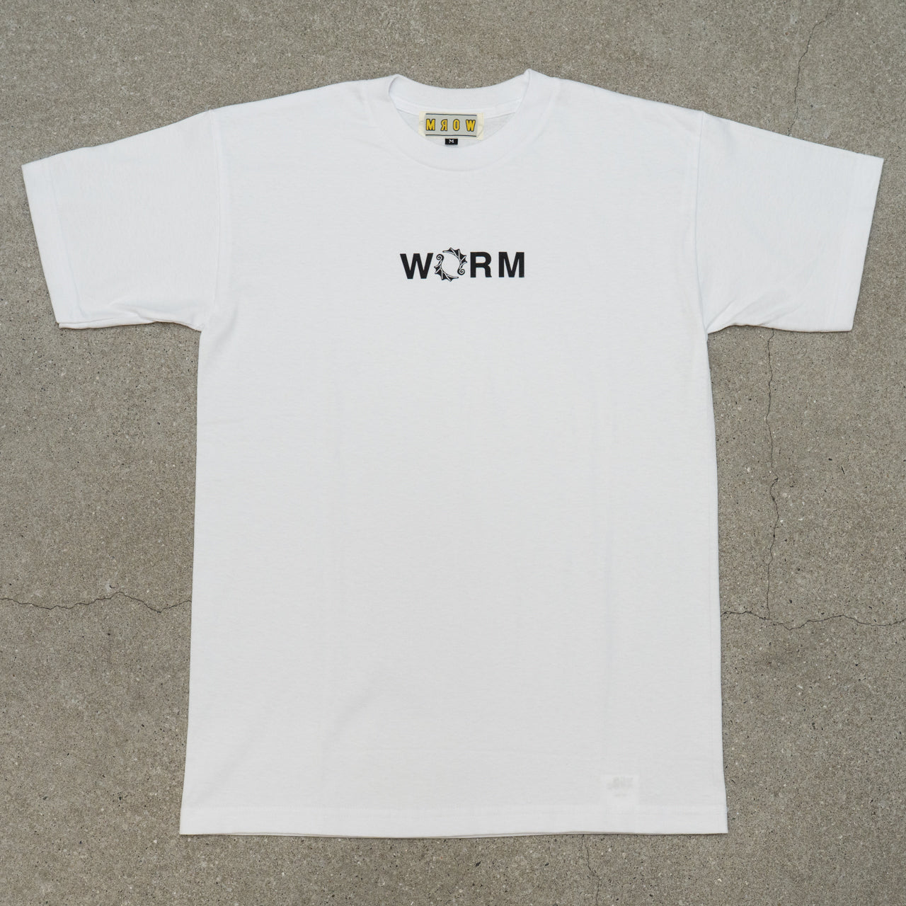 WORM T-shirt Small Logo White