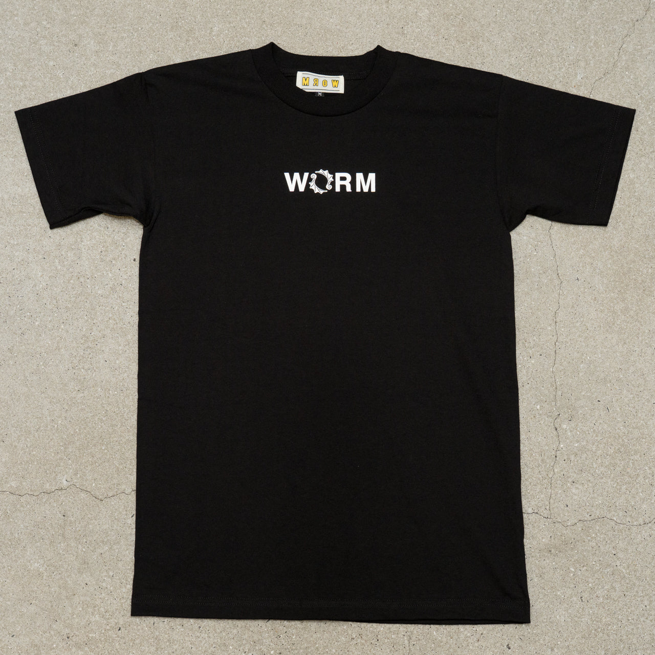 WORM T-shirt Small Logo Black