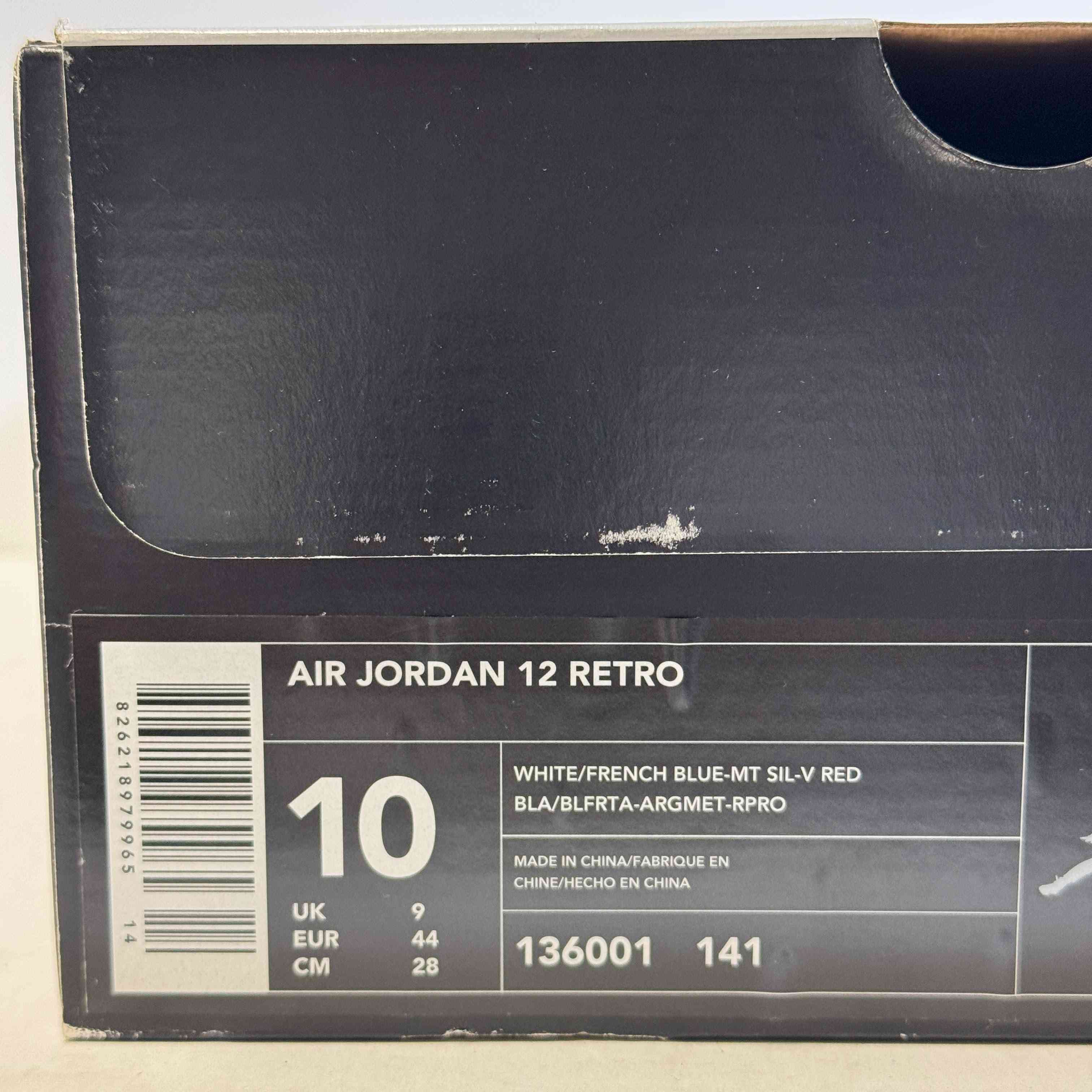 【US10】 AIR JORDAN 12 RETRO 136001-141 【DS】