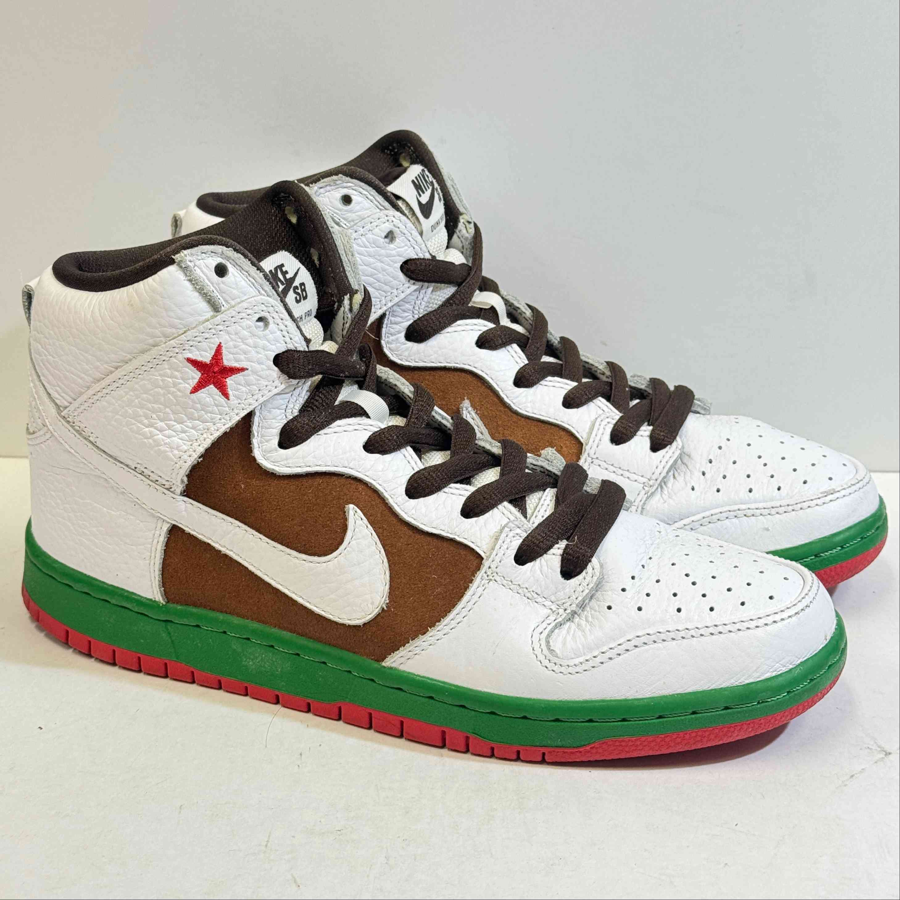 【US9】 NIKE SB DUNK HIGH PREMIUM SB California 313171-201 【USED】