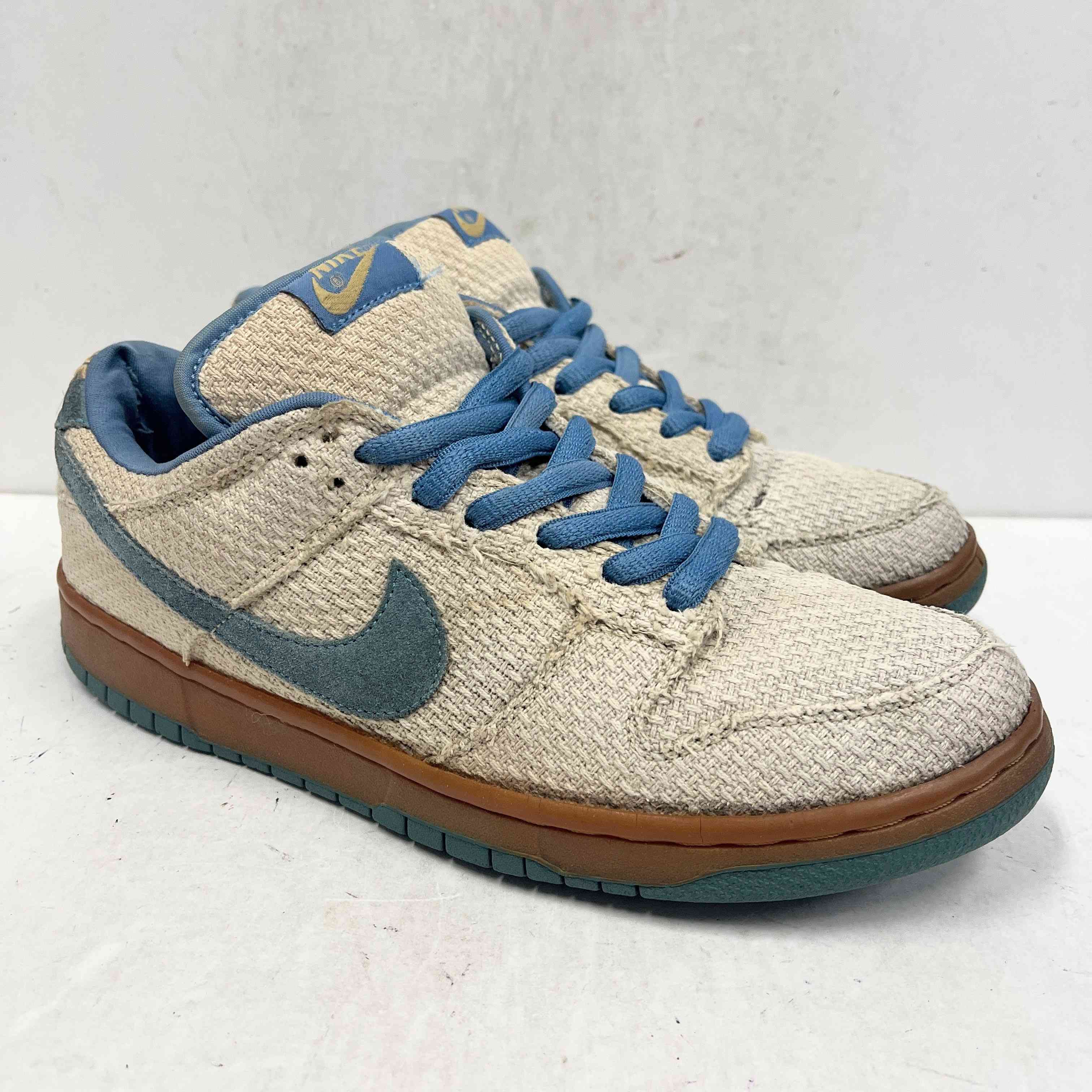 【US9】 NIKE DUNK LOW SB HEMP BLUE HEMP 304292-741 【USED】 箱無