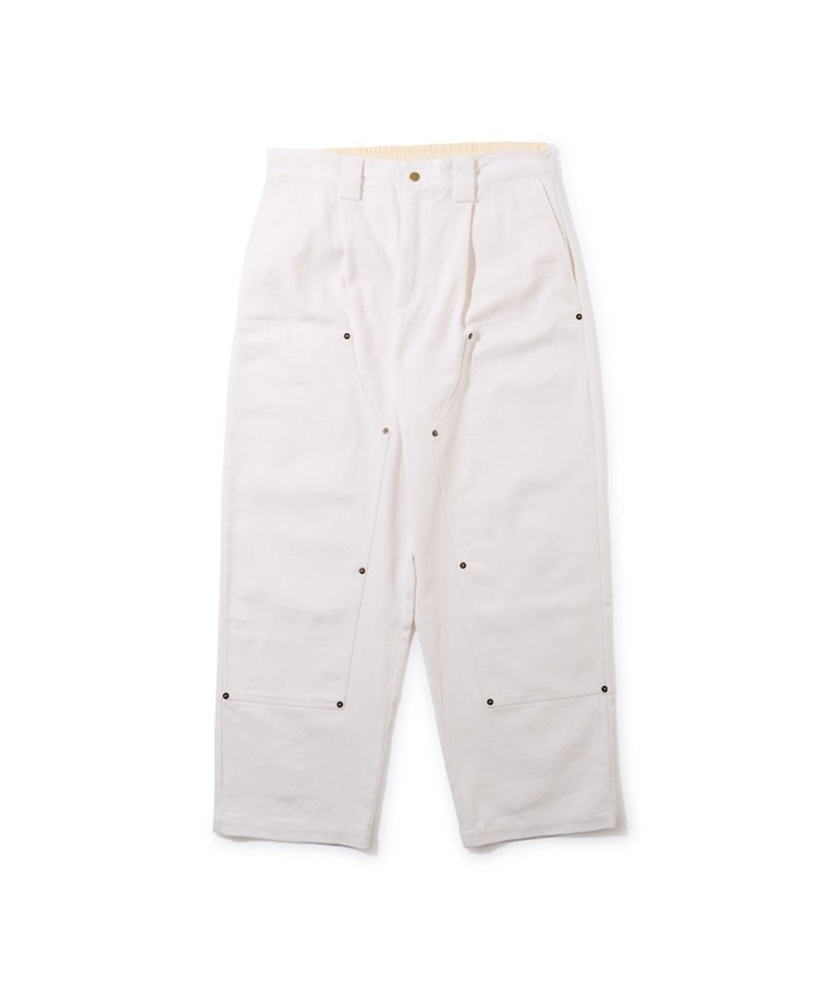 Diaspora skateboards Double Knee Comfortable Trousers White
