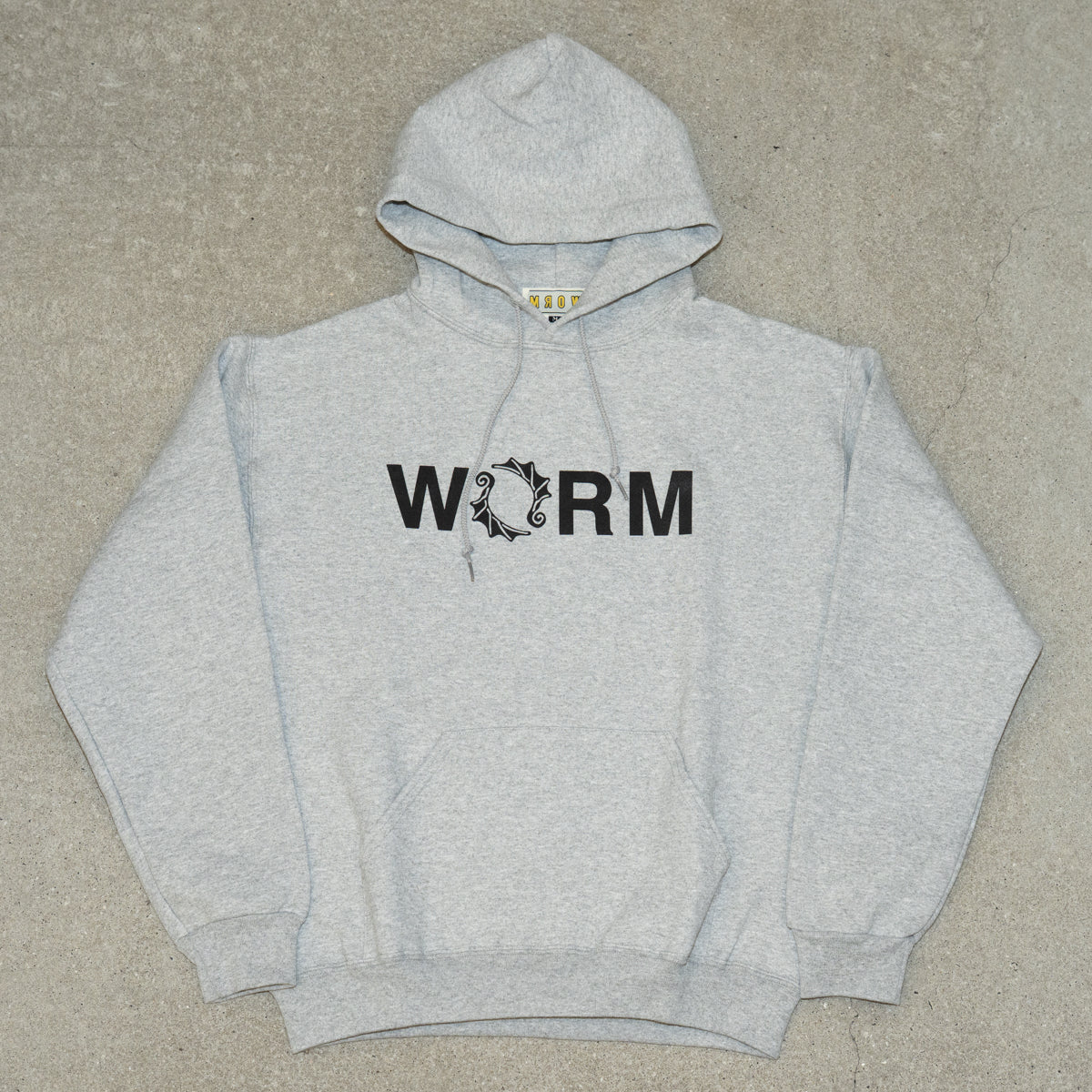 WORM LOGO HOODIE 2025 (GREY) XXL
