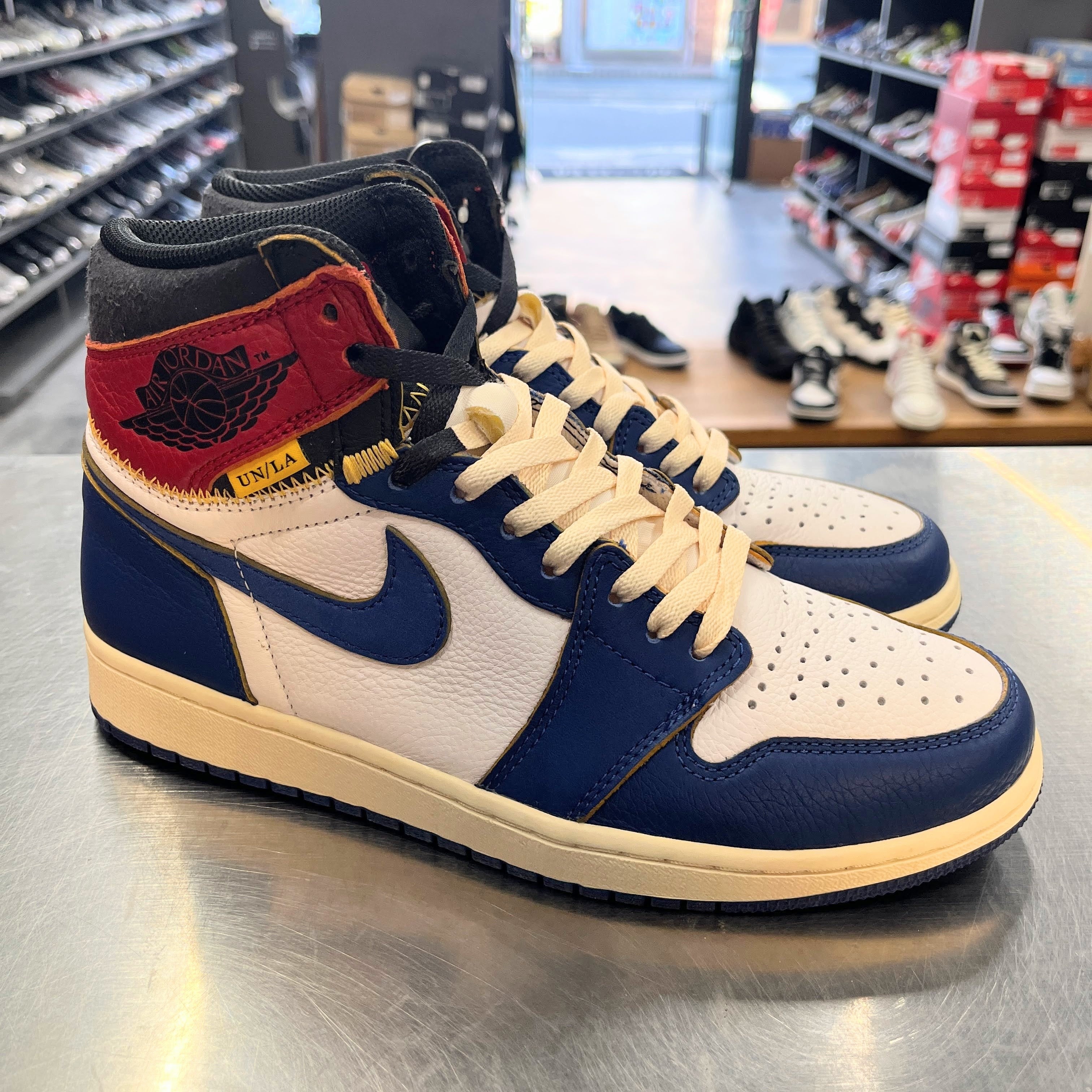 US8.5】 AIR JORDAN 1 RETRO HIGH OG NRG UNION BV1300-146 【USED 