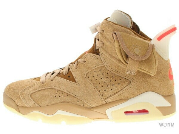 US8.5】 AIR JORDAN 6 RETRO SP TRAVIS SCOTT BRITISH KHAKI DH0690 