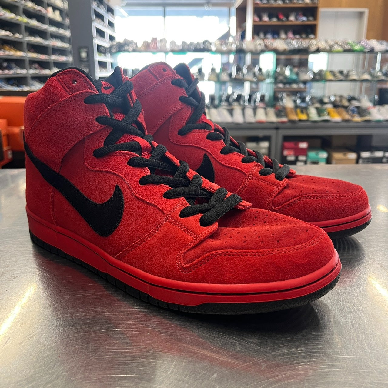 【US11】 NIKE SB DUNK HIGH PRO SB Red Devil 305050-600 【USED】