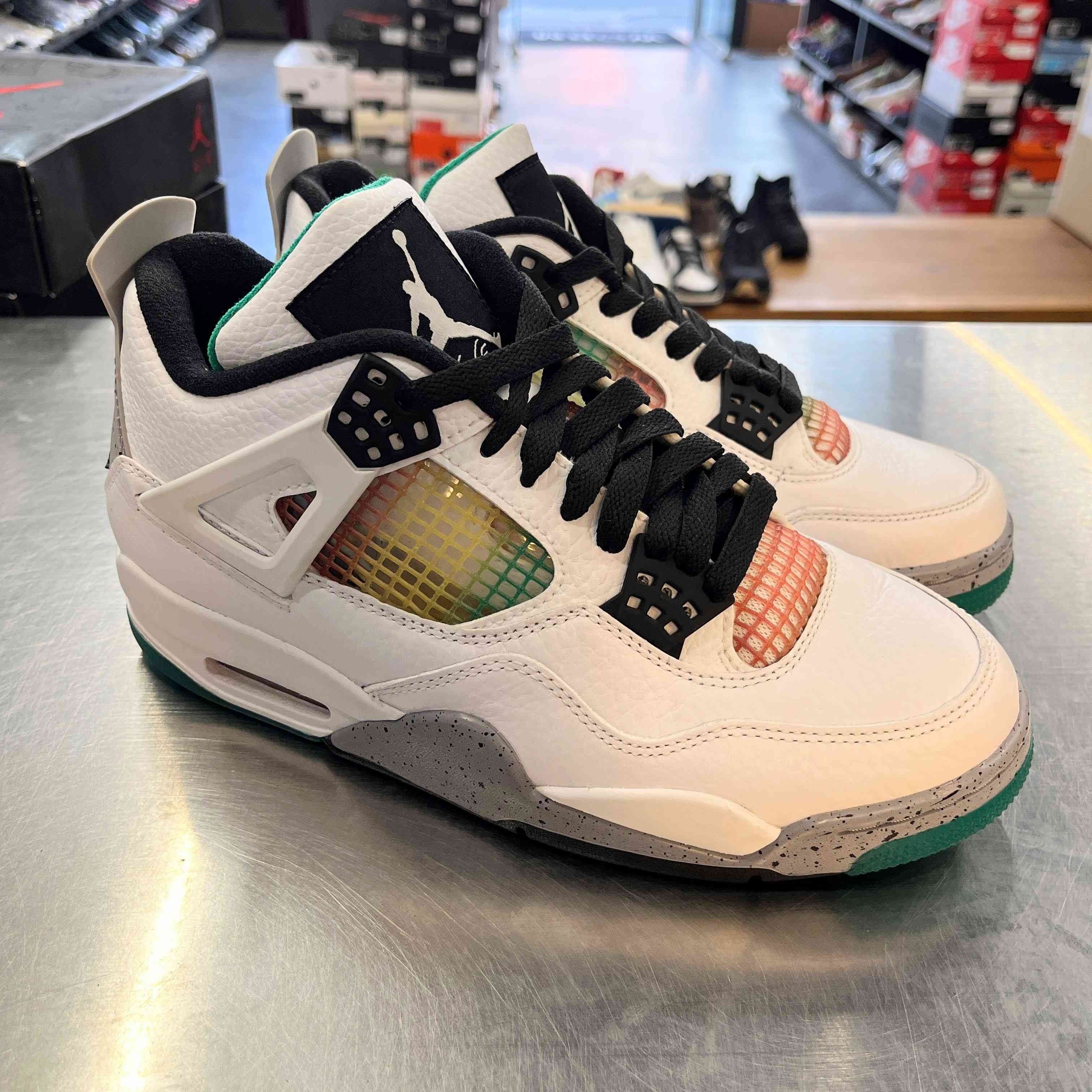 【W US8.5】 WMNS AIR JORDAN 4 RETRO AQ9129-100 【USED】