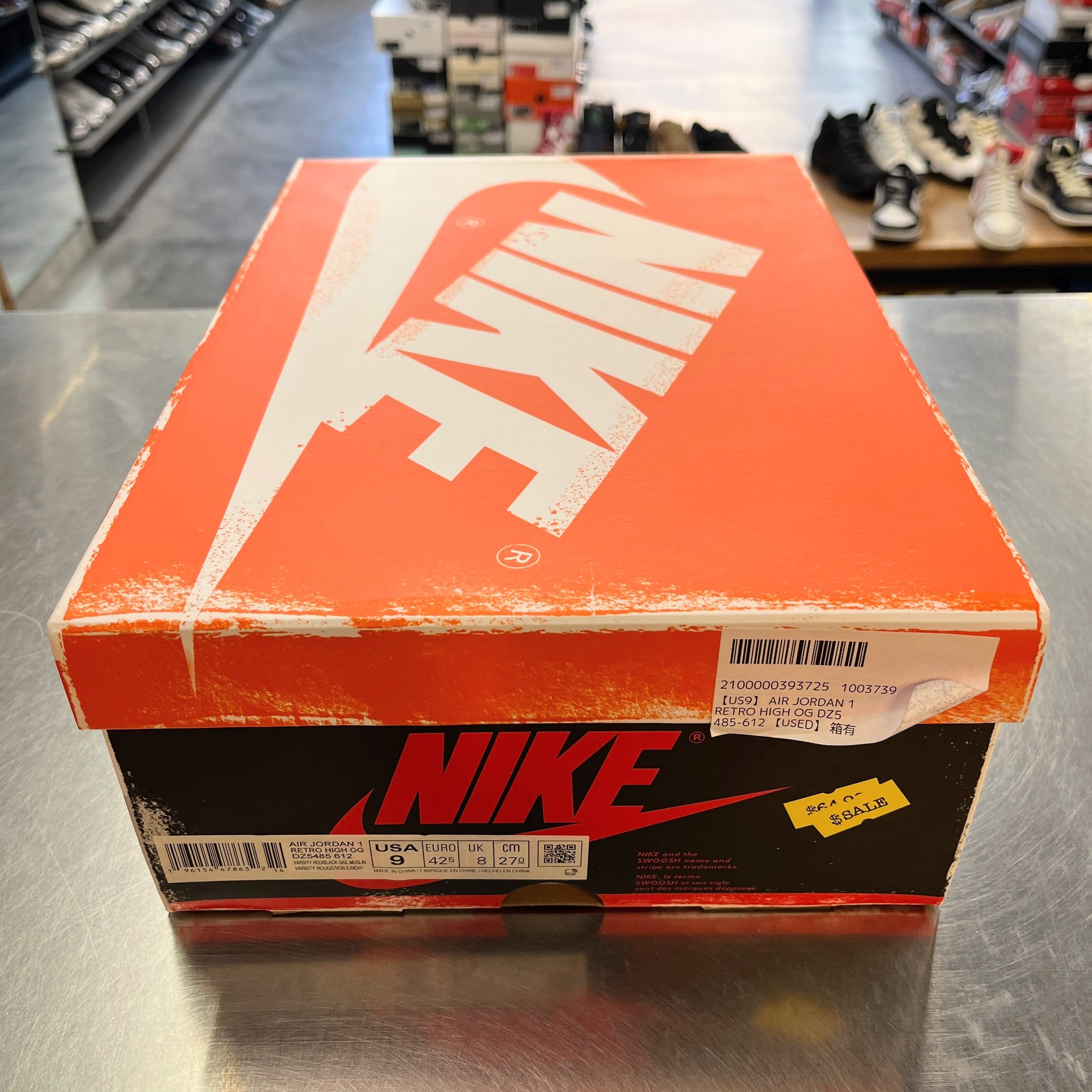 【US9】 AIR JORDAN 1 RETRO HIGH OG DZ5485-612 【USED】