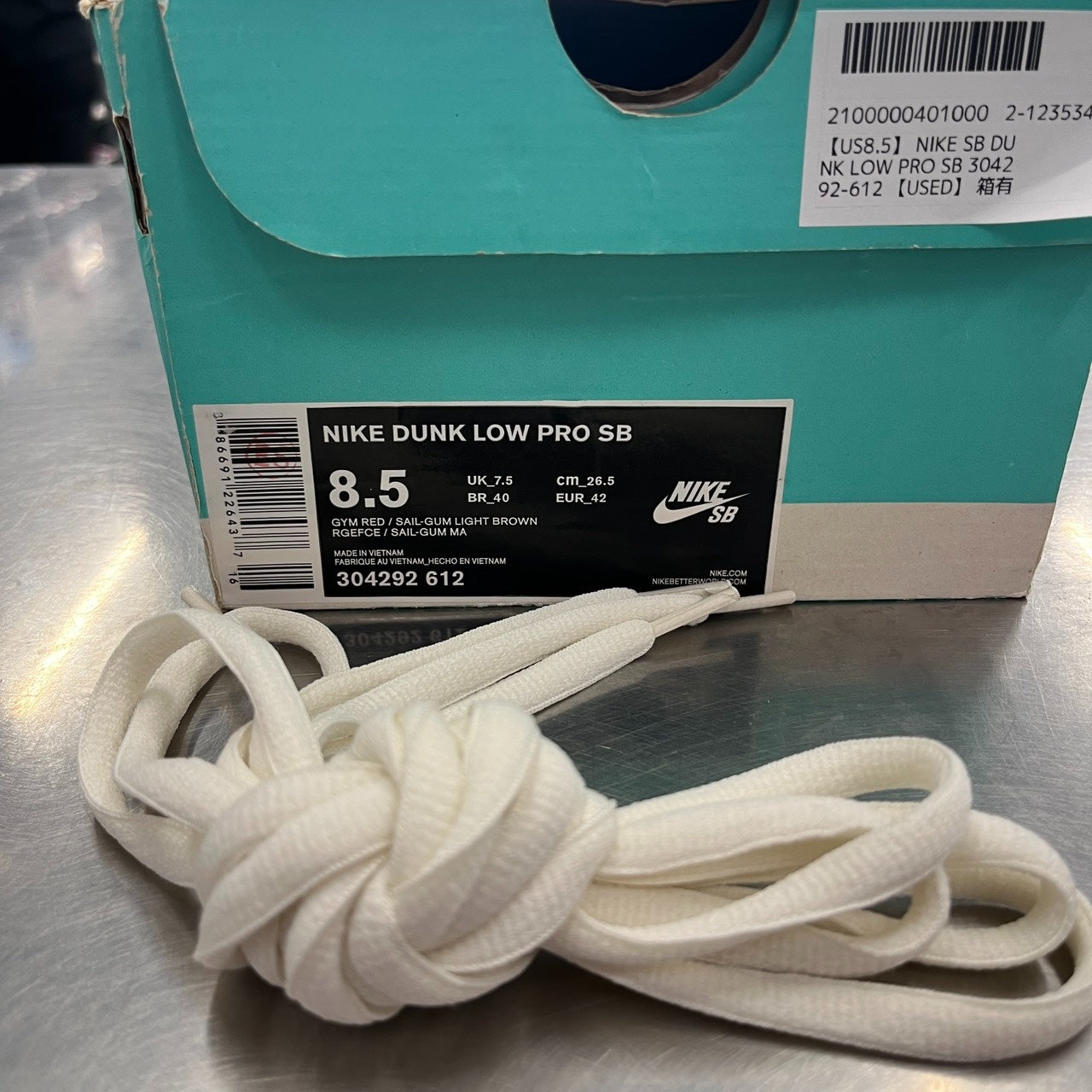 【US8.5】 NIKE SB DUNK LOW PRO SB Valentines Day 304292-612 【USED】