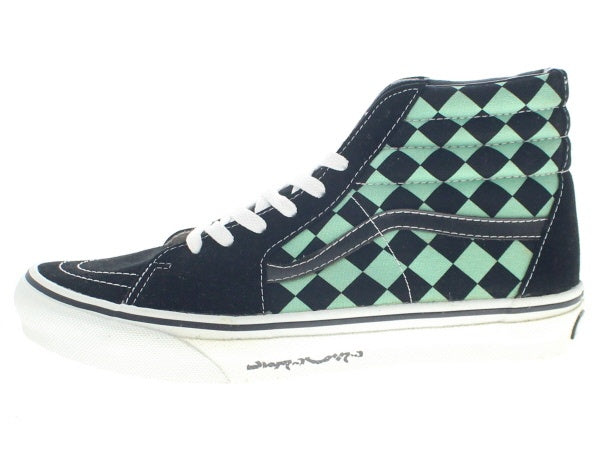 【US10】 VANS SK8-HI BK CHECK V38-J671 【DS】