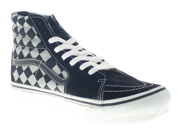 【US10】 VANS SK8-HI BK CHECK V38-J671 【DS】