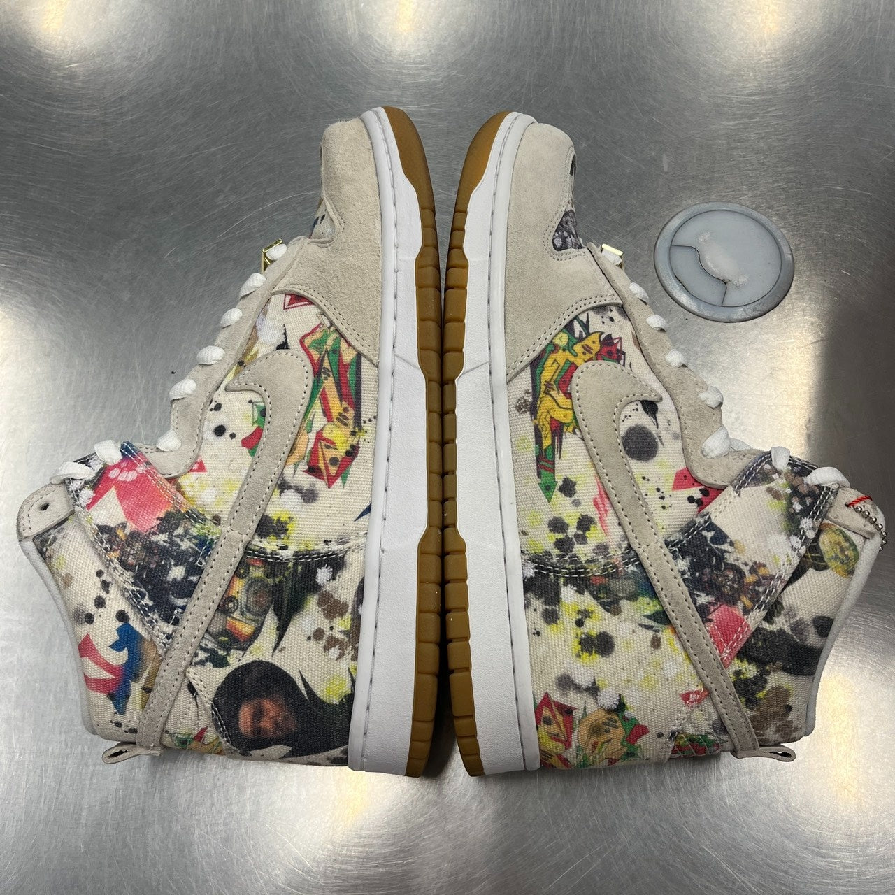 US9.5】 NIKE SB SB DUNK HIGH OG QS Supreme/Rammellzee FD8779-100 