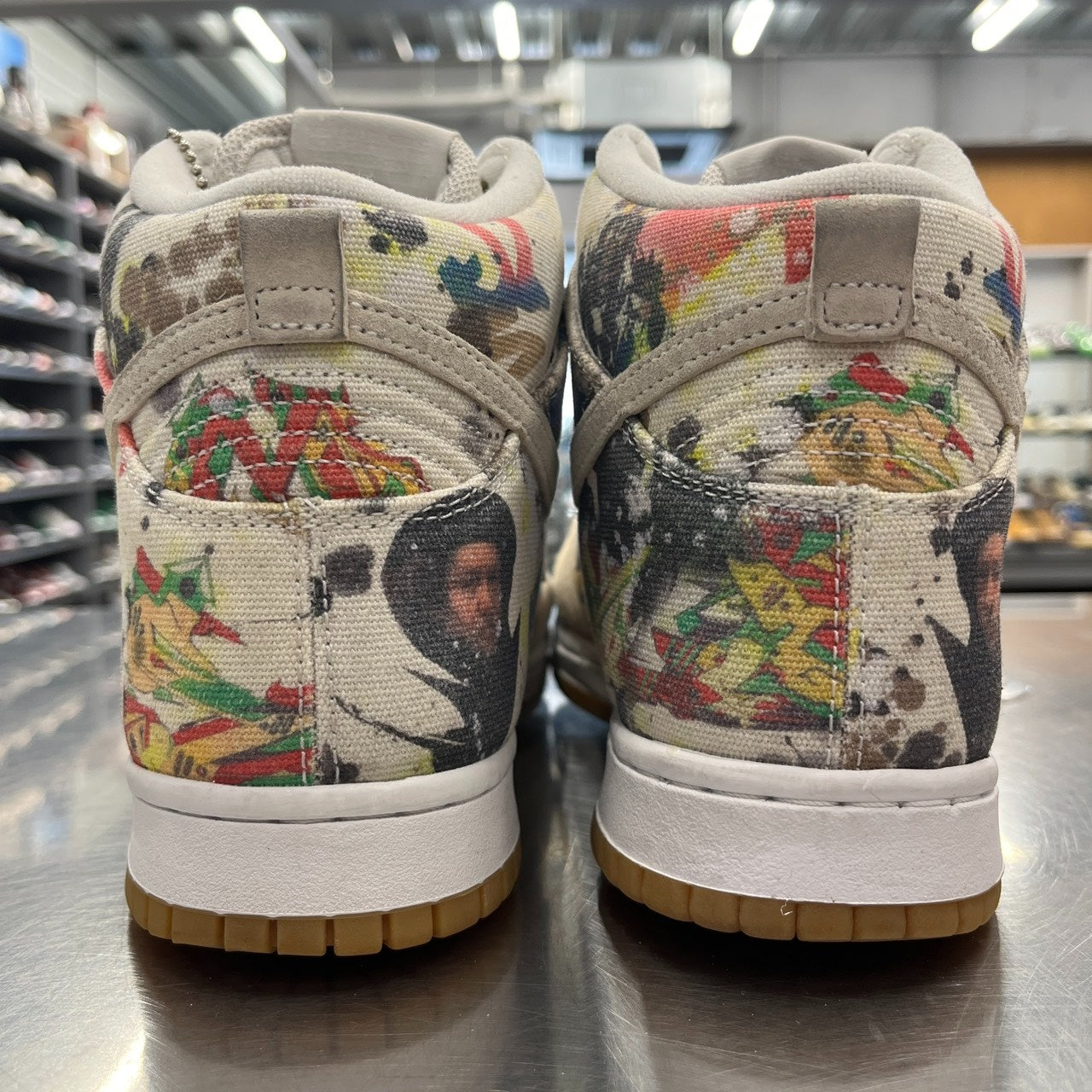 【US9.5】 NIKE SB SB DUNK HIGH OG QS Supreme/Rammellzee FD8779-100 【USED】
