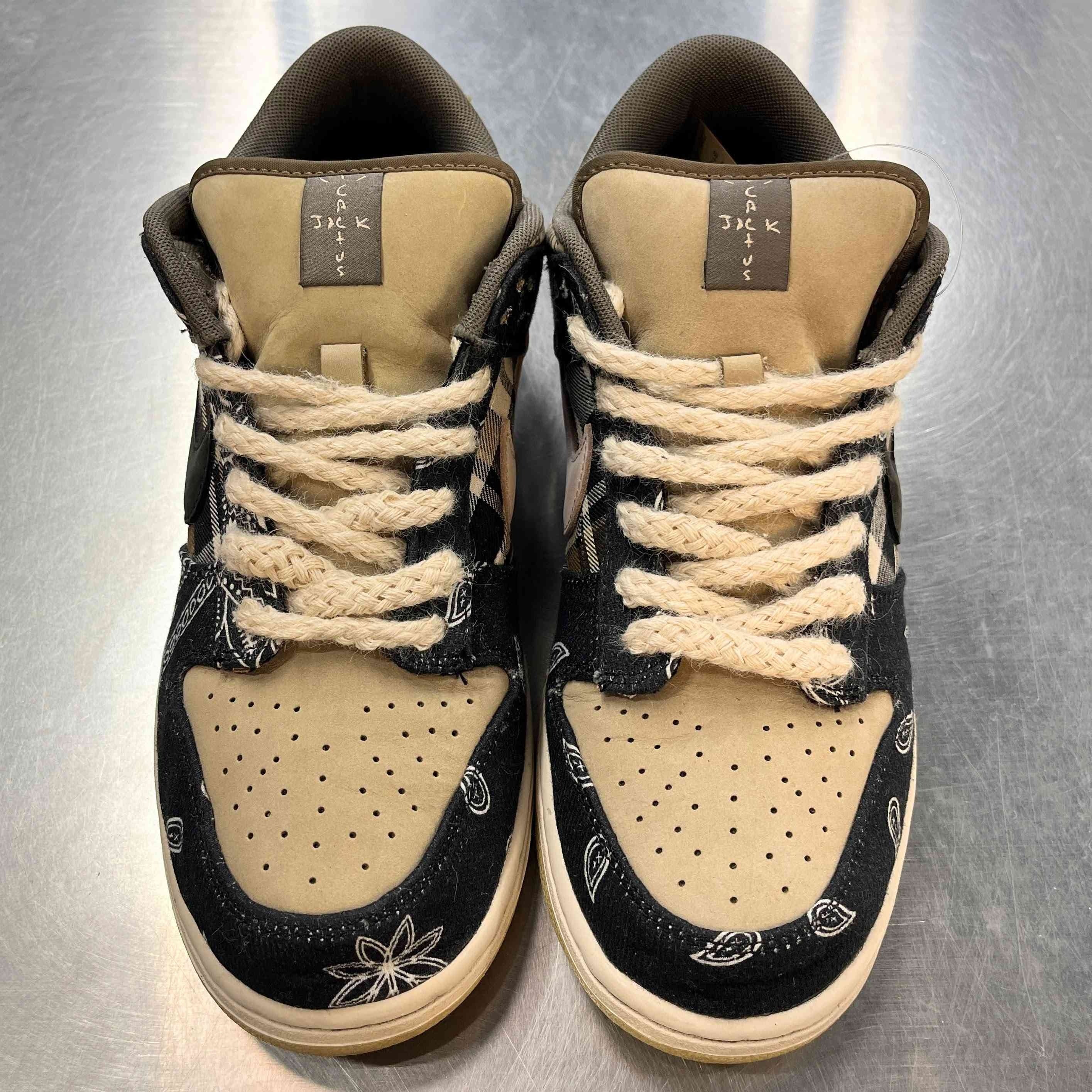 【US9.5】 NIKE SB SB DUNK LOW PRM QS TRAVIS SCOTT CT5053-001 【USED】