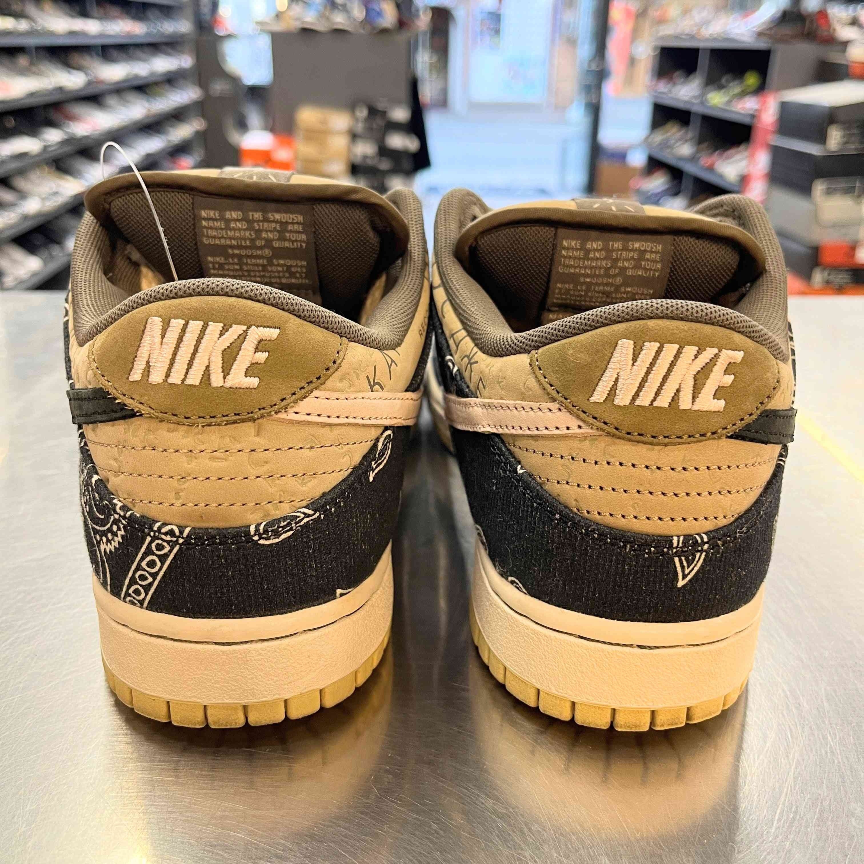 US9.5】 NIKE SB SB DUNK LOW PRM QS TRAVIS SCOTT CT5053-001 【USED