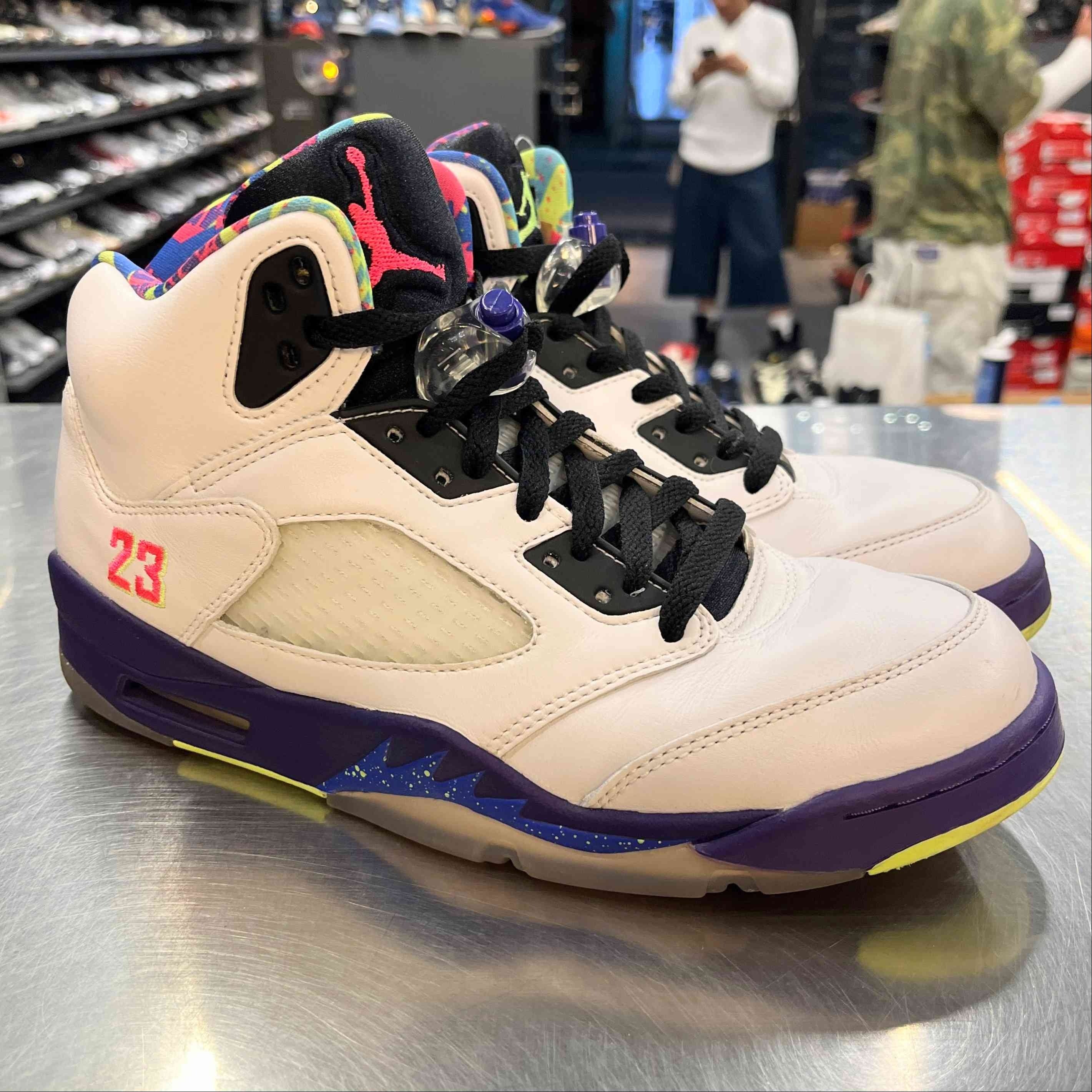 【US8】 AIR JORDAN 5 RETRO BEL-AIR DB3335-100 【USED】