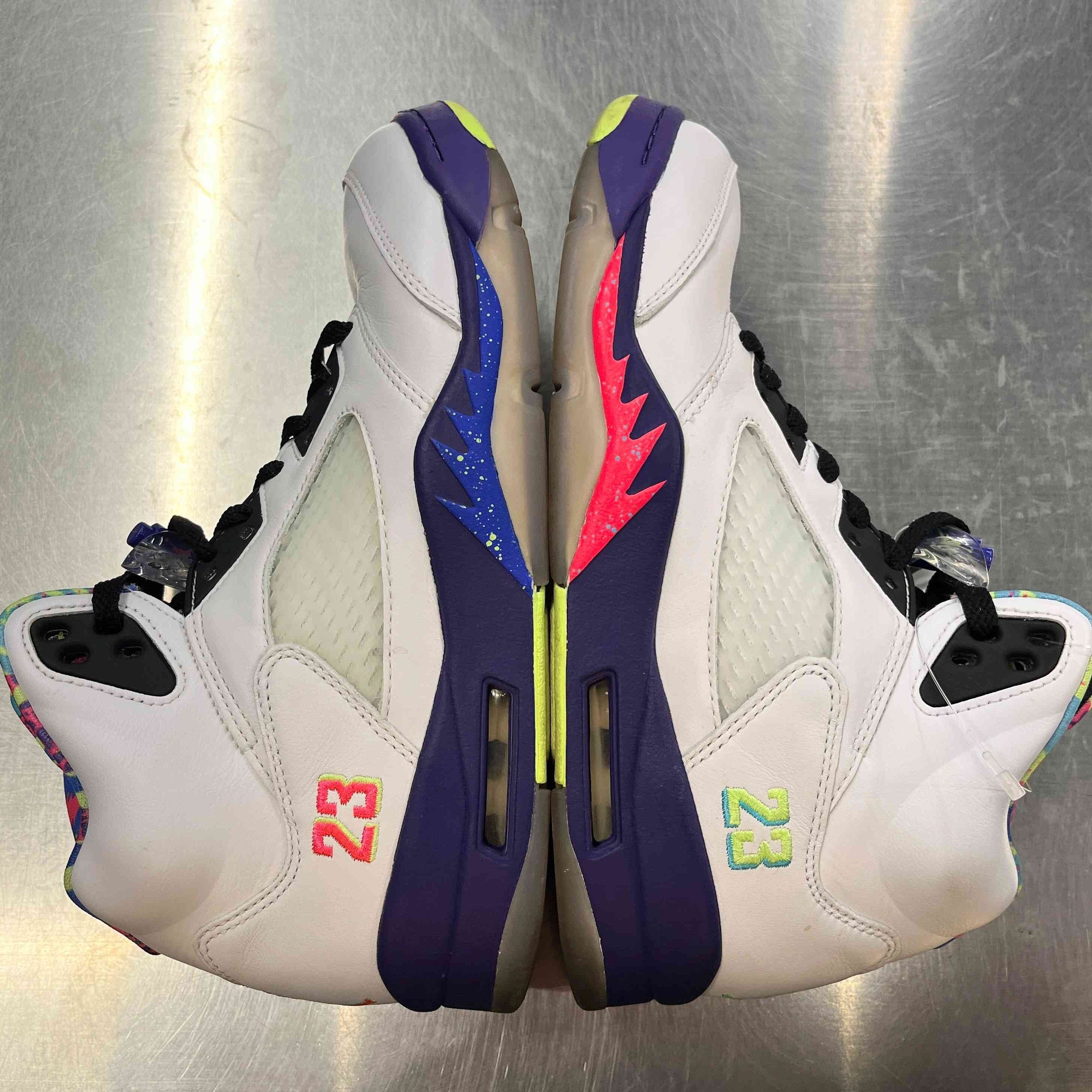 【US8】 AIR JORDAN 5 RETRO BEL-AIR DB3335-100 【USED】