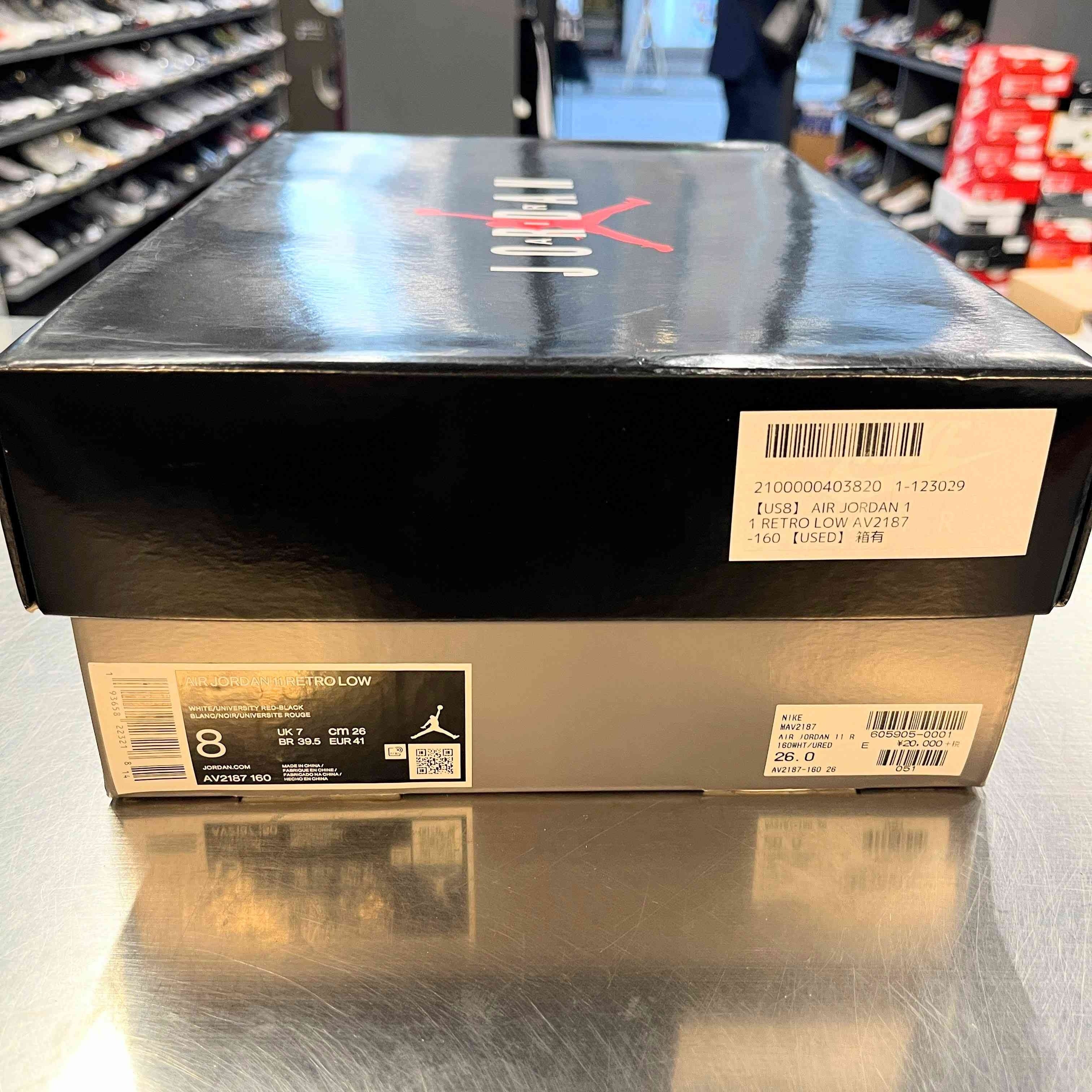 【US8】 AIR JORDAN 11 RETRO LOW AV2187-160 【USED】