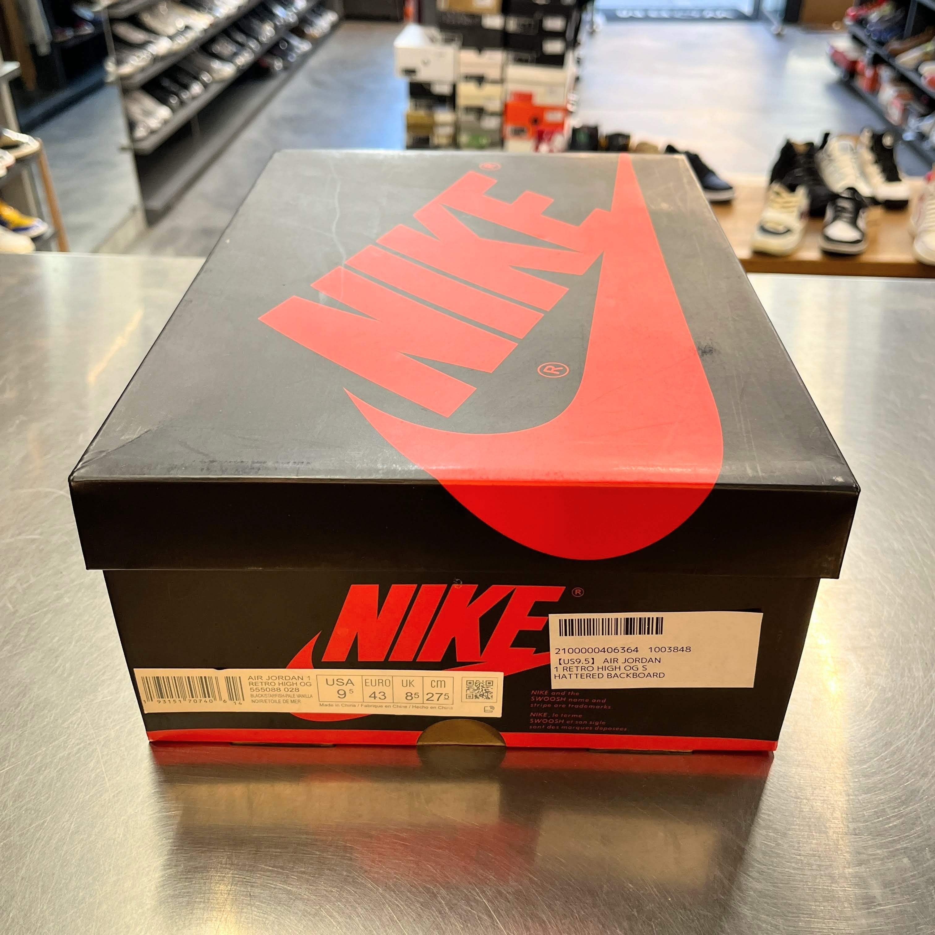 【US9.5】 AIR JORDAN 1 RETRO HIGH OG SHATTERED BACKBOARD 3.0 555088-028 【USED】