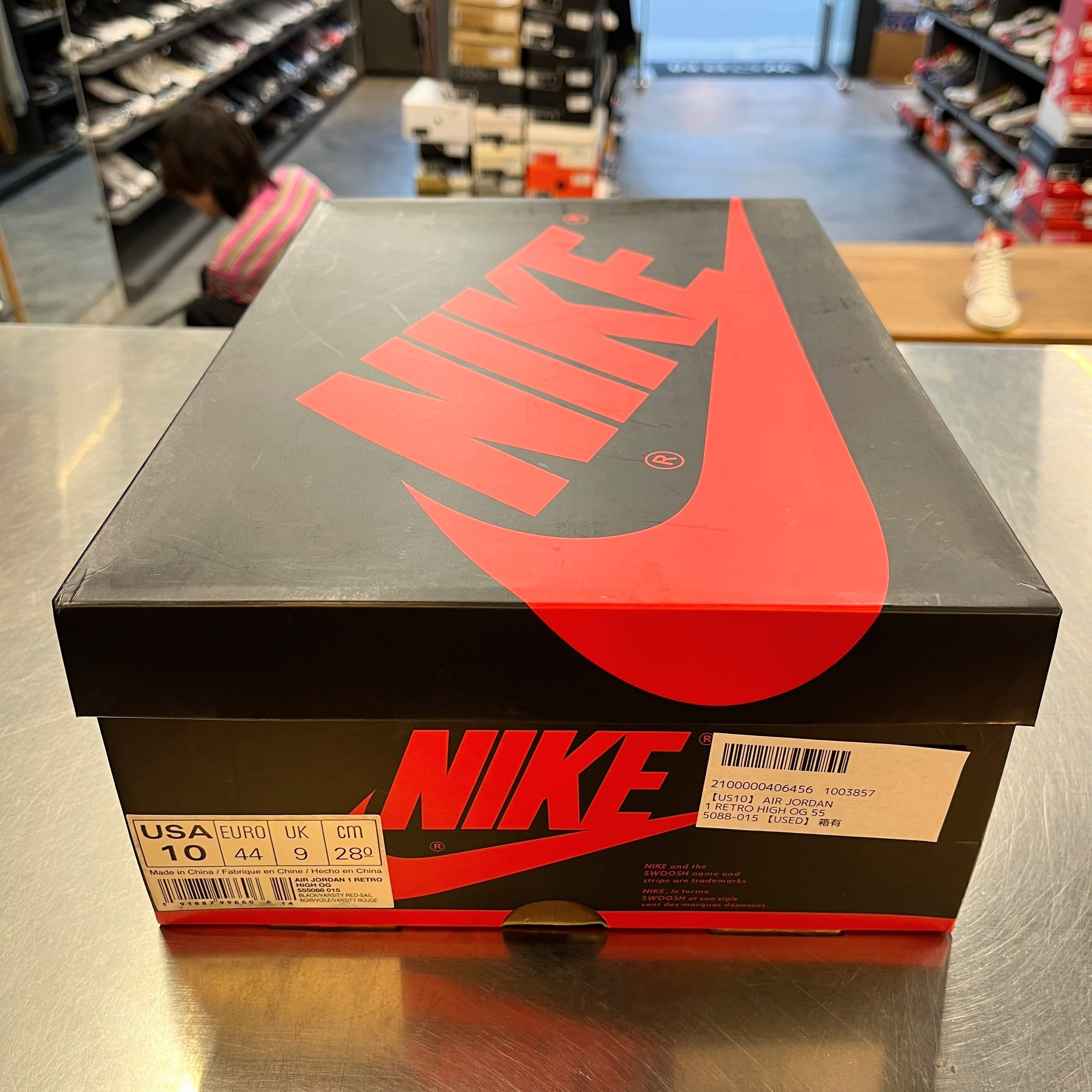 【US10】 AIR JORDAN 1 RETRO HIGH OG 555088-015 【USED】