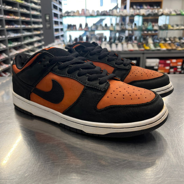 US9.5】 NIKE SB DUNK LOW PRO SB ORANGE FLASH 304292-801 【USED