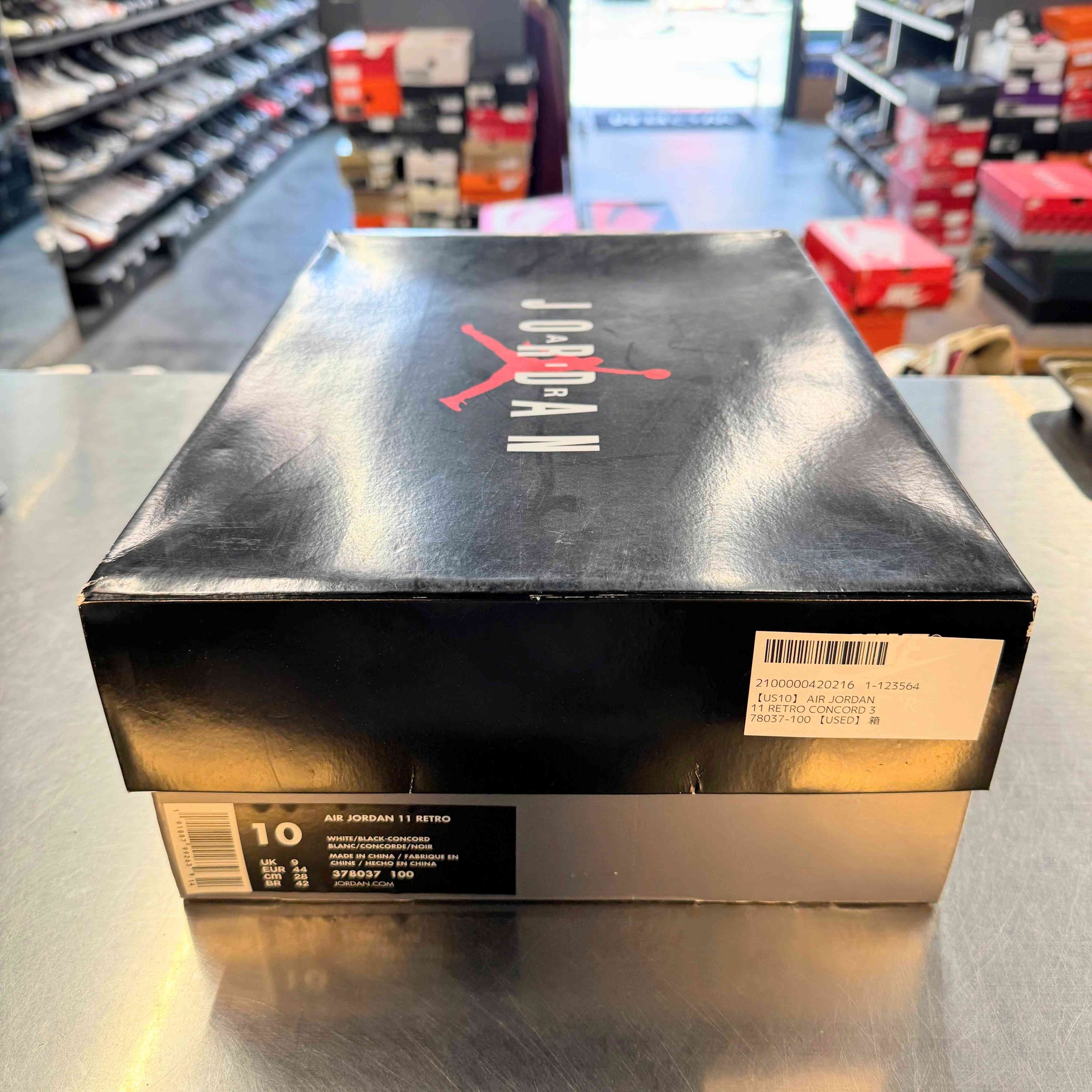 【US10】 AIR JORDAN 11 RETRO CONCORD 378037-100 【USED】