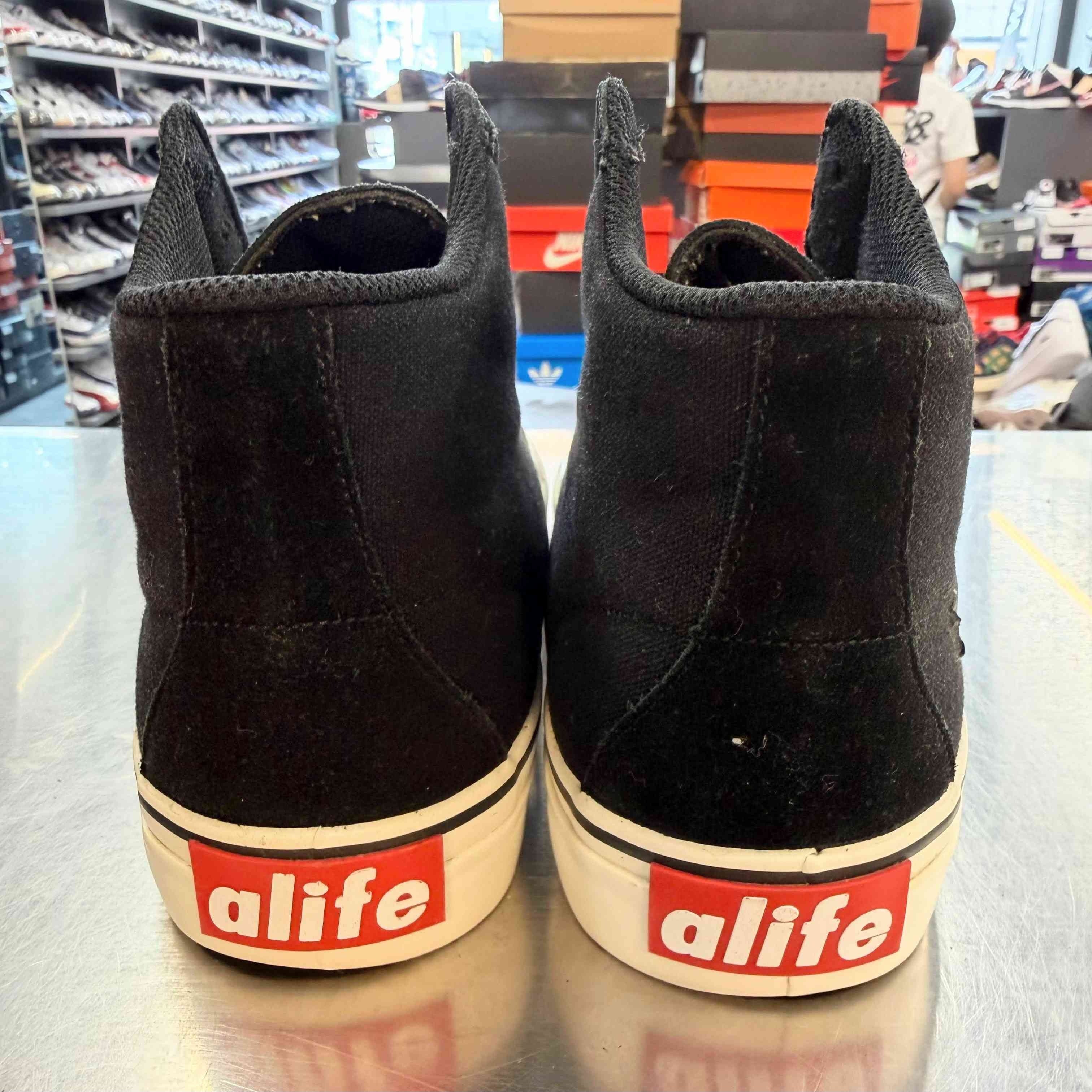 【US10】 ALIFE EVERYBODY MONO SUEDE APPLIQUE F91EVHIMA4 【USED】