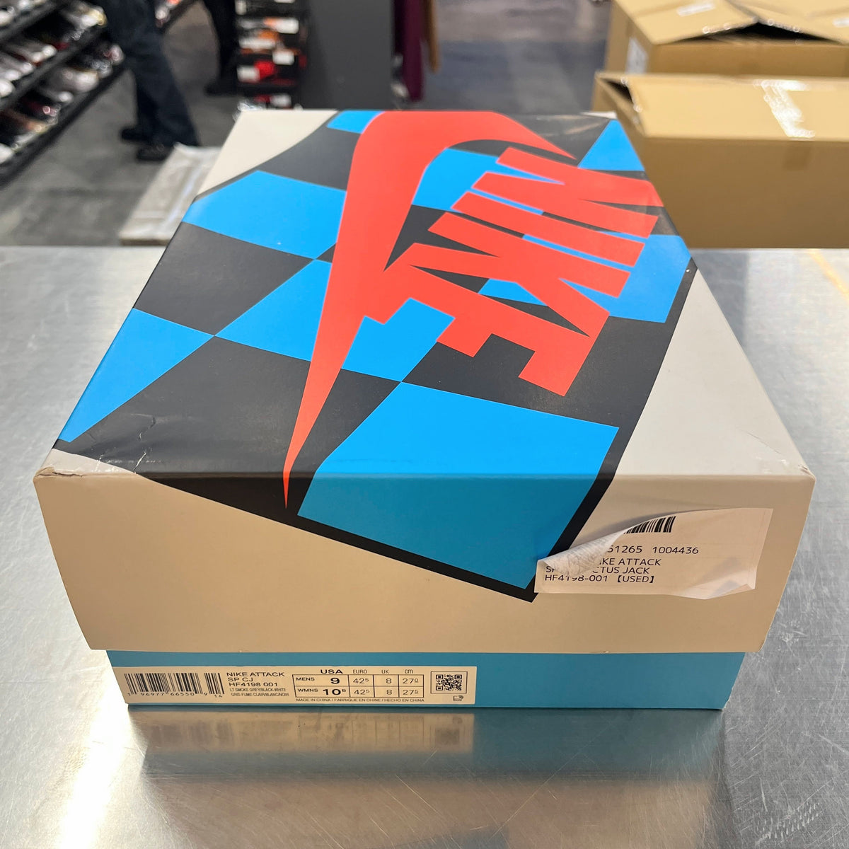 【US9】 NIKE ATTACK SP CJ CACTUS JACK HF4198-001 【USED】