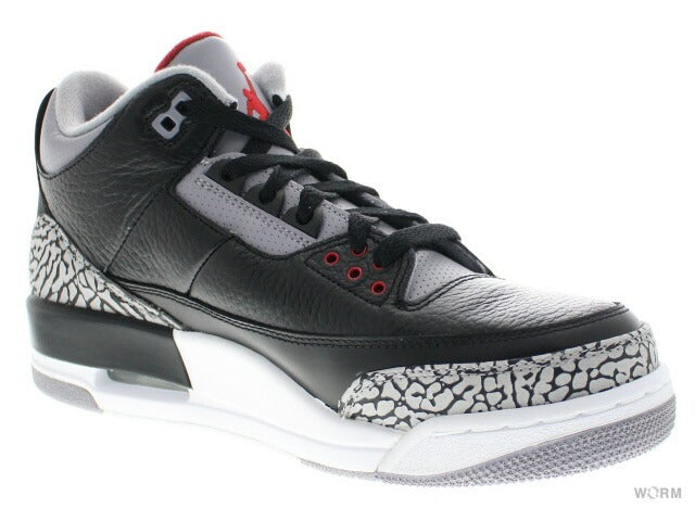【US12】 AIR JORDAN 3 RETRO Black Cement 136064-010 【DS】