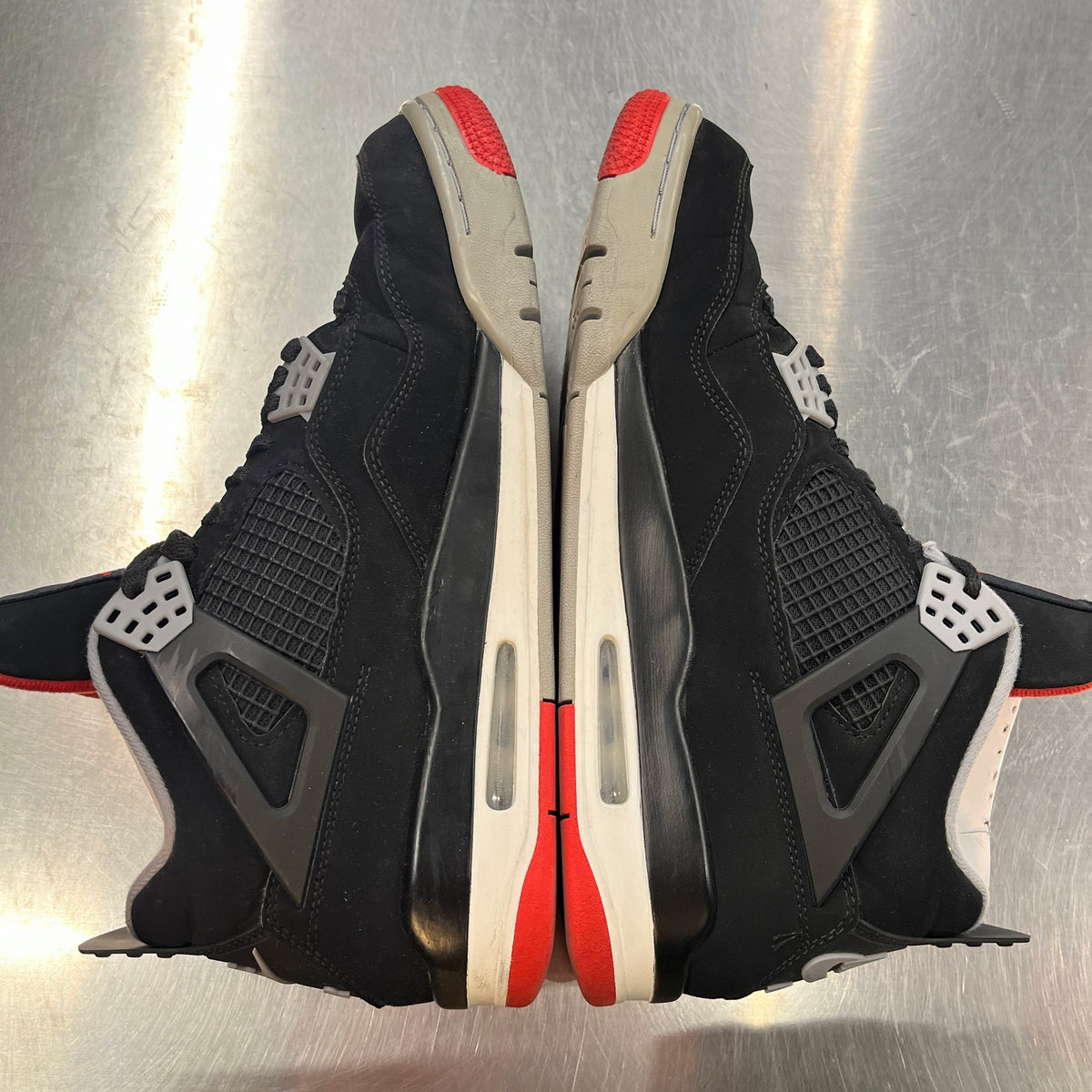 【US10】 AIR JORDAN 4 RETRO BRED 308497-060 【USED】