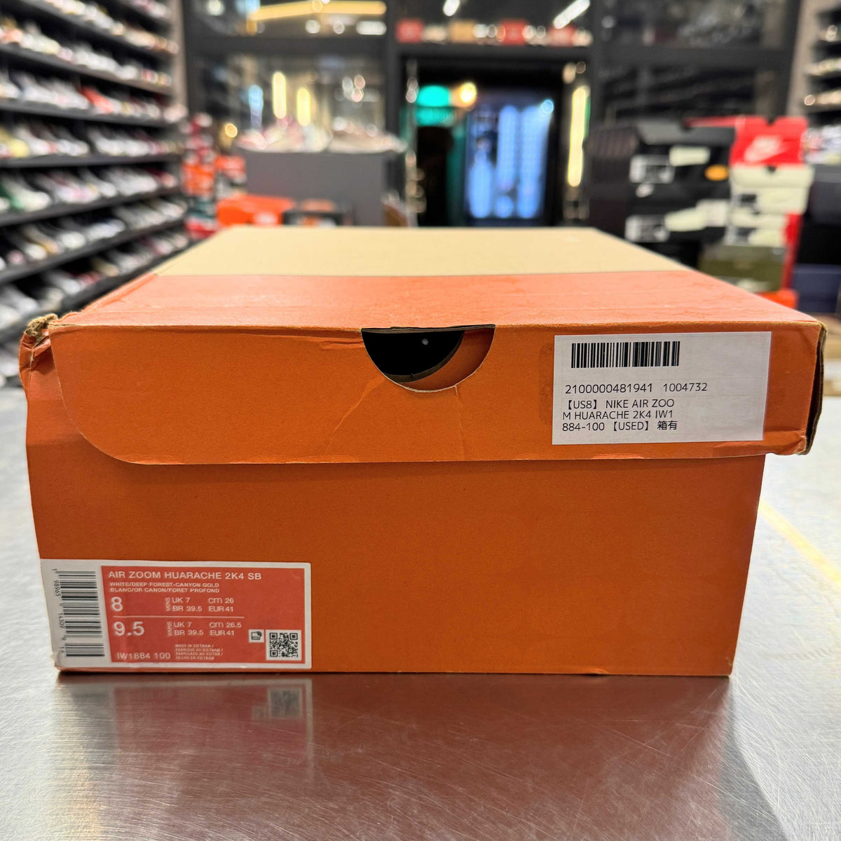 【US8】 NIKE AIR ZOOM HUARACHE 2K4 IW1884-100 【USED】