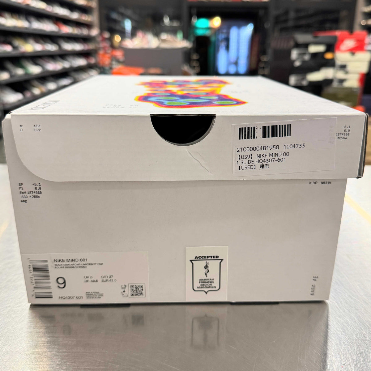 【US9】 NIKE MIND 001 SLIDE HQ4307-601 【USED】