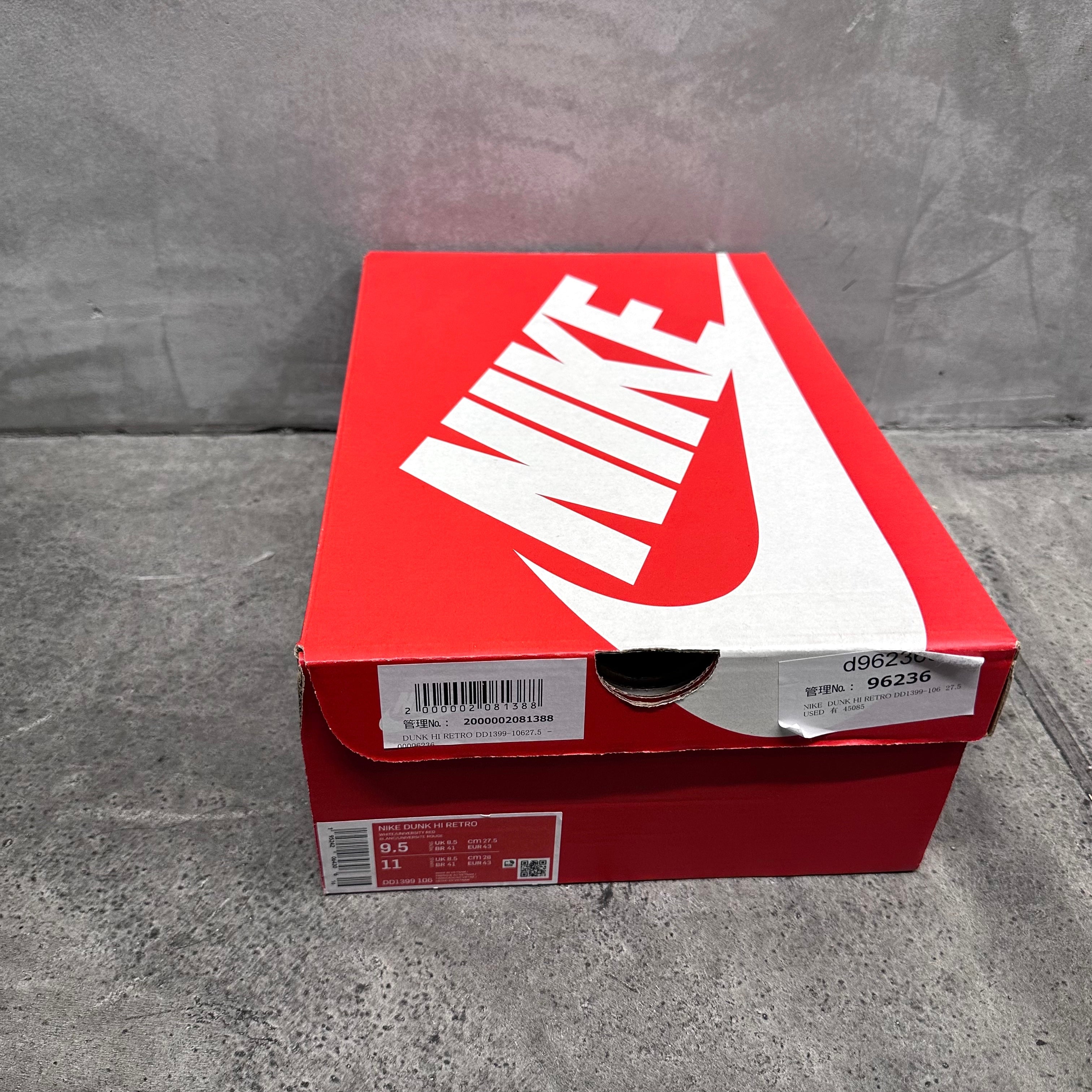 US9.5】NIKE DUNK HI RETRO 